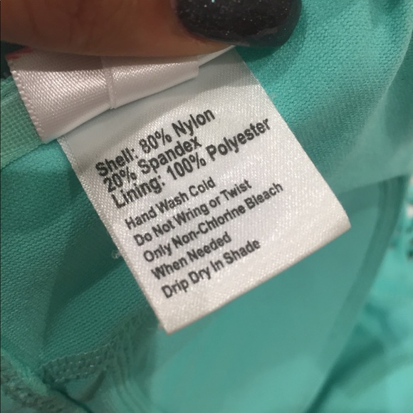 Teal Fringe Swimsuit Top - Picture 3 of 3